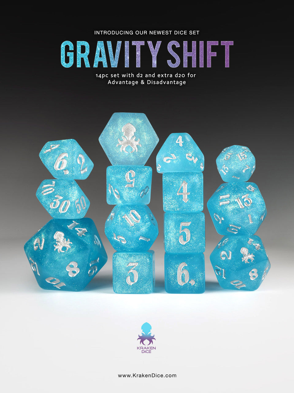 Gravity Shift UV reactive color change Blue to Purple